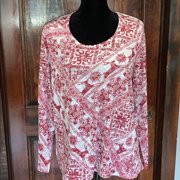 Coldwater Creek Tops - EUC Coldwater Creek XL Christmas top